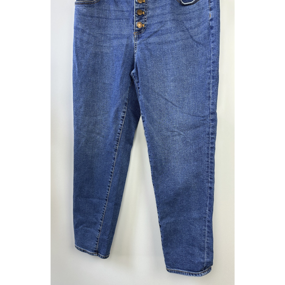Talbots Everyday Relaxed Jeans Button Fly Stretch Medium Wash Blue Denim Size 10 - Picture 5 of 11